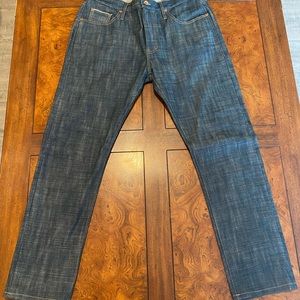 Taylor Stitch x Stetson Democratic Jean in Green Cast Selvage